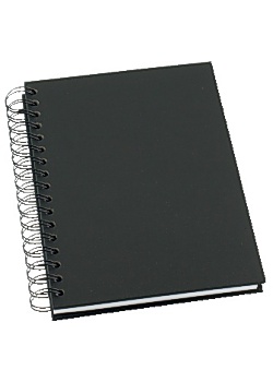 Ant.bok GRIEG Design A5 100g linj svart
