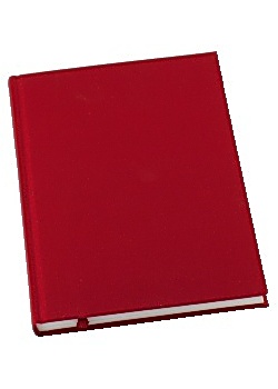 Antbok GRIEG Design inb A5 100g linj röd