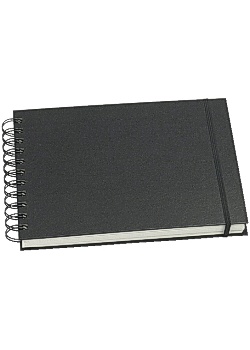 Skissblock GRIEG A5 liggande 150g svart