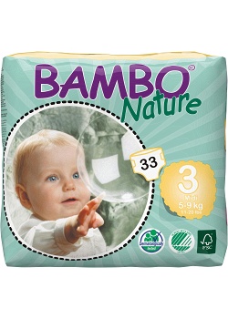 Blöja Bambo Nature Midi 7-9 kg 33/FP