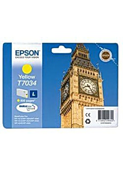 Bläckpatron EPSON C13T70344010 gul