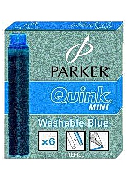Patron bläck Quink Ink Mini blå (6)