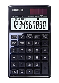 Miniräknare CASIO SL-1000TW svart