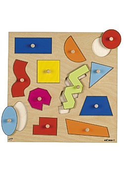 Knoppussel geometriska former 34 x 34 cm