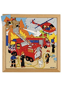 Rampussel brandkår 34x34cm