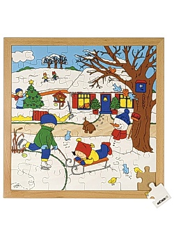 Rampussel vinter 40x40cm