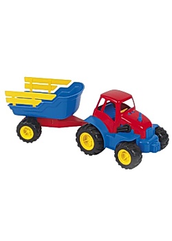 Traktor med släp 42cm