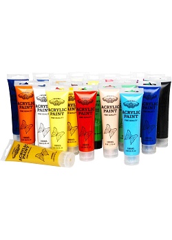 Akrylfärg 26 färger x 100 ml