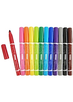 Fiberpenna Jumbo 12 färger