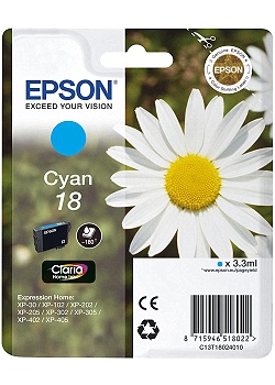 Bläckpatron EPSON C13T18024010 cyan
