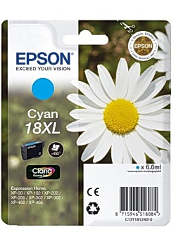 Bläckpatron EPSON C13T18124010 XL cyan