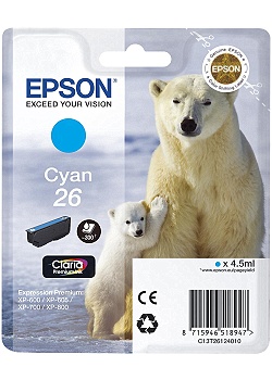 Bläckpatron EPSON C13T26124010 cyan