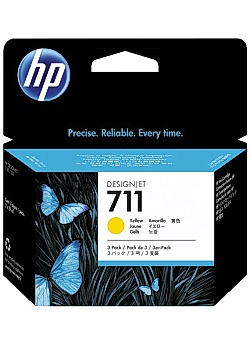 Bläckpatron HP CZ132A No711 gul