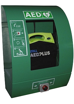 Väggskåp för AED SC1420 Utomhus Grön