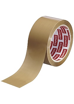 Packtejp STAPLES PPhotmelt 50mmx66m brun