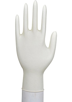 Handske latex puderfri M 100/fp