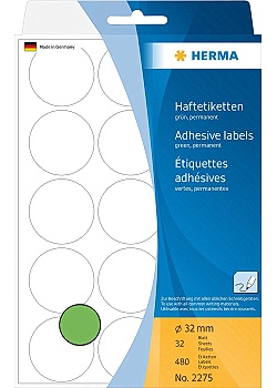 Etikett HERMA Allround 32mm grön (480)