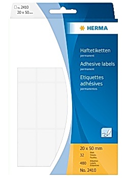 Etikett HERMA Allround 20x50mm vit (480)
