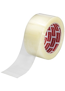 Packtejp STAPLES PP klar 50mmx100m(6)