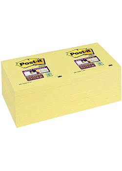 Notes POST-IT Super Sticky 76x76mm gul