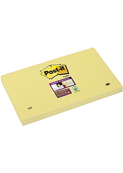 Notes POST-IT Super Sticky 76x127mm gul