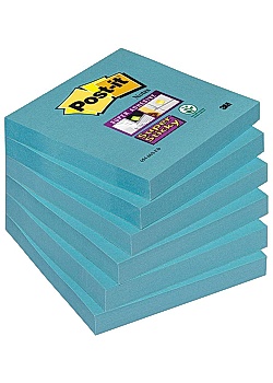 Notes POST-IT Super Sticky 76x76mm blå