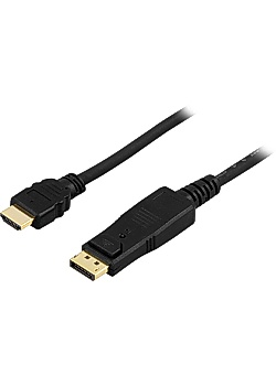 Kabel DELTACO DP-HDMI Ha 3m