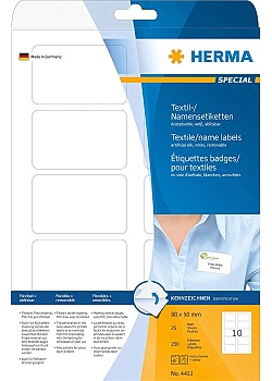 Etikett HERMA Namn vit 80x50mm (250)