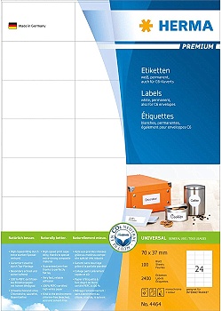 Etikett HERMA Premium 70x37mm (2400)
