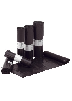 Plastsäck LD 50my 125L svart (25)