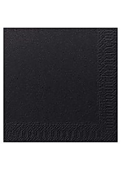 Servett 3-lags 24x24cm svart (250)