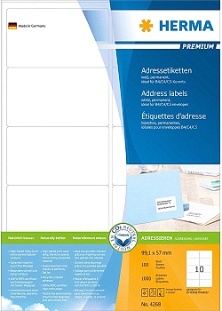 Etikett HERMA Adress 99,1x57mm (1000)