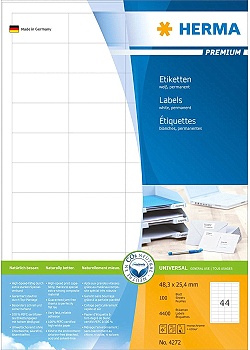 Etikett HERMA Premium 48,3x25,4mm (4400)