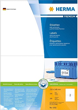 Etikett HERMA Premium 210x148mm (200)