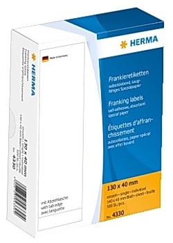 Etikett HERMA Frankering 130x40mm (500)