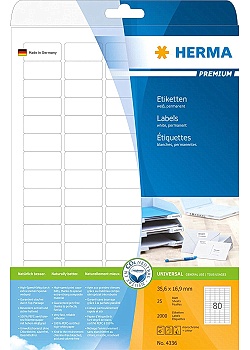 Etikett HERMA Premium 35,6x16,9mm (2000)