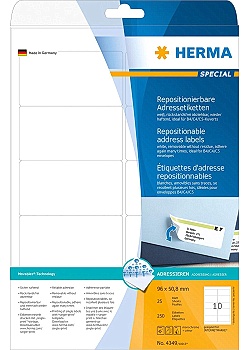 Etikett HERMA Movable 96x50,8mm(250)