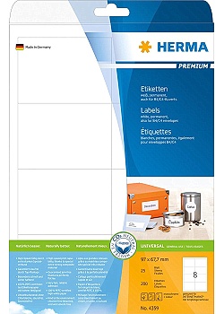 Etikett HERMA Premium 97x67,7mm (200)