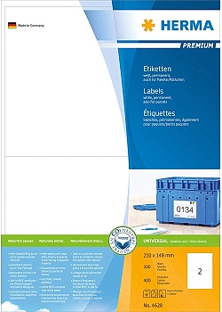 Etikett HERMA Premium 210x148mm (400)