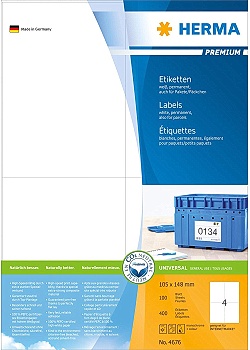 Etikett HERMA Premium 105x148mm (400)