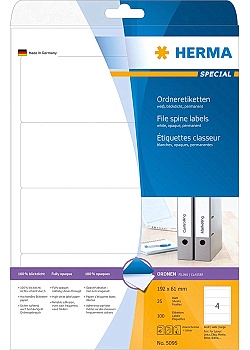 Etikett HERMA Arkiv vit 192x61mm (100)