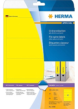 Etikett HERMA Arkiv vit 192x61mm (80)