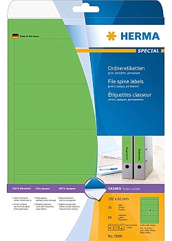 Etikett HERMA Arkiv grön 192x61mm (80)