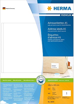 Etikett HERMA Adress A5 148,5x205mm(100)