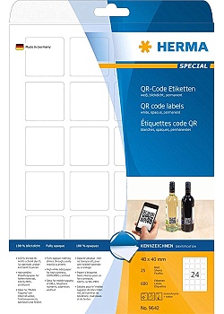 Etikett HERMA QR code 40x40mm (600)