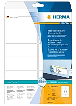 Etikett HERMA Movable 99,1x42,3mm (300)