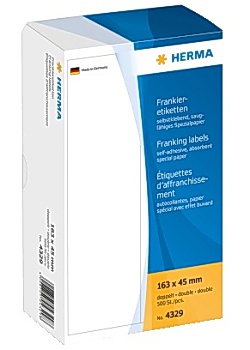 Etikett HERMA Frankering 163x45mm (500)