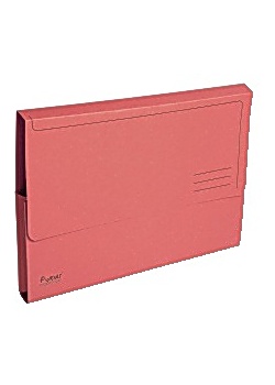 Arkivmapp EXACOMPTA klaff 290g röd(50)