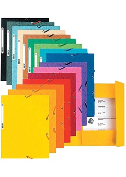 Gummibandsmapp EXACOMPTA 400g A4 sort