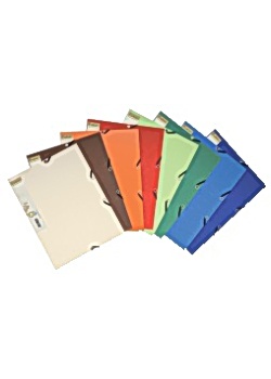 Gummibandsmapp 3-klaff 380g A4 sort